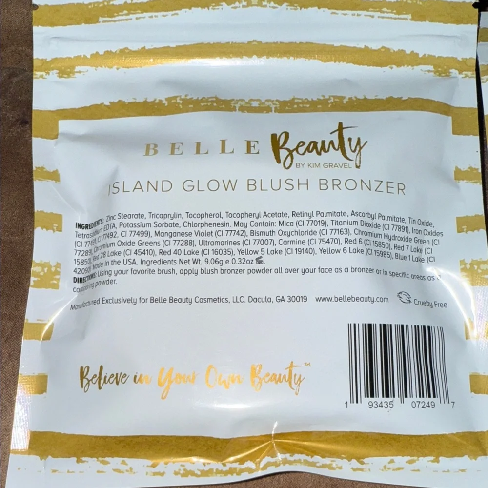 Belle Beauty By Kim Gravel Blusher Bronzer Set Coral Crush and Island Glow New